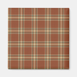 Imã Brown Tartan Magnet