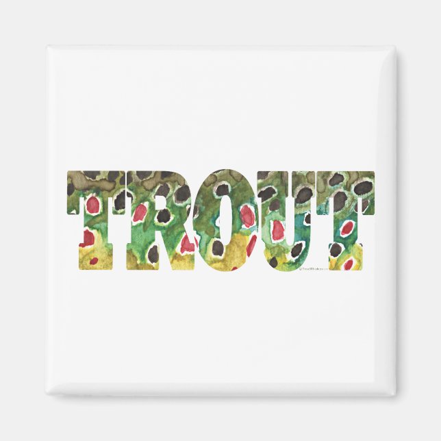 Imã Brown Trout Design (Frente)
