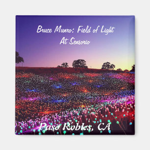 Imã Bruce Munro, campo da luz, Paso Robles, CA