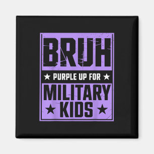Imã Bruce Roxo Para Crianças Militares Filho Militar M