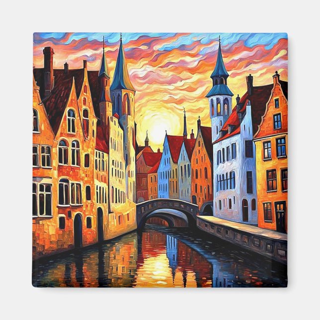 Imã Bruges ao pôr do sol (Frente)