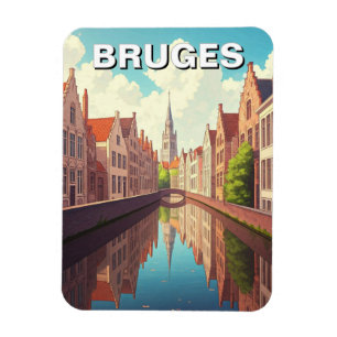 Ímã Bruges Belgium Viagem Souvenir