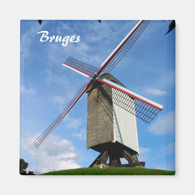 Imã Bruges Windmill Magnet (Frente)