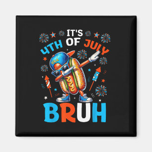 Imã Bruh 4 De Julho Meninos Hotdog Engraçado Quarto De