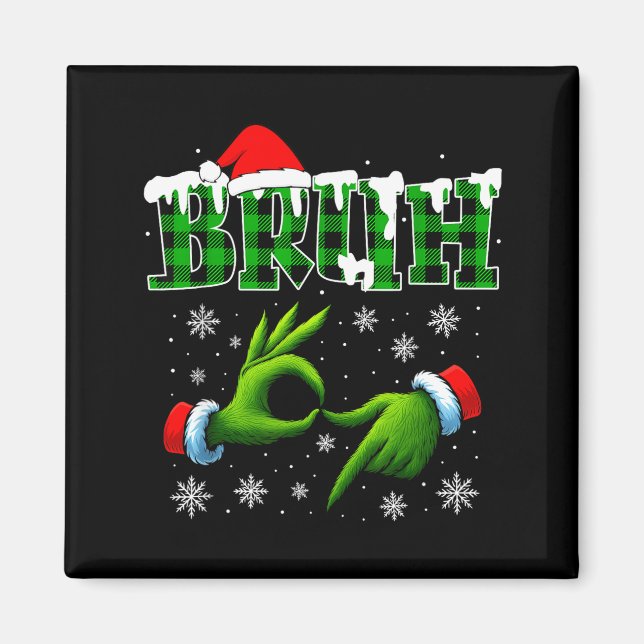 Imã Bruh 67 Seis Sete 6 7 Camisas Piada Natal  (Frente)