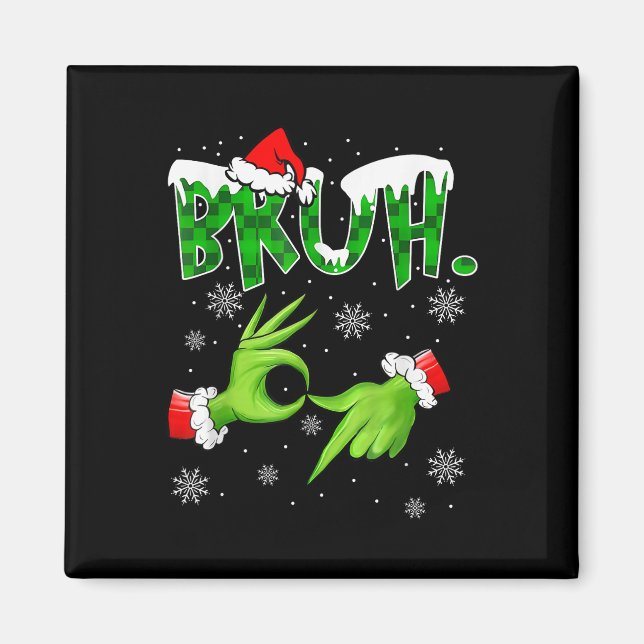 Imã Bruh 67 Seis Sete 6 7 Meme Natal Divertido Gen Alp (Frente)