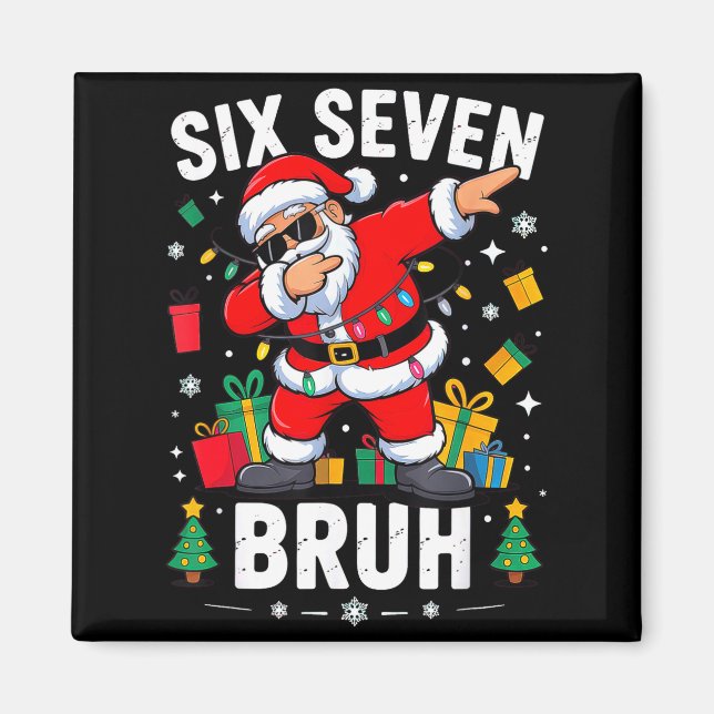 Imã Bruh 67 Six Seven Santa Dabbing Christmas  (Frente)