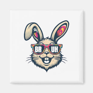 Imã Bruh Dabbing Bunny Páscoa Roupas Engraçadas Homens