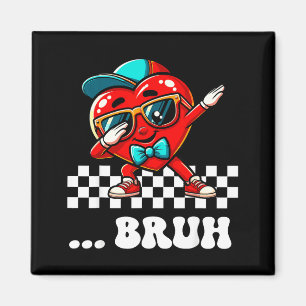 Imã Bruh Dabbing Coração Meme Piada Engraçada Irmão Cr