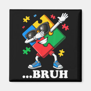 Imã Bruh Dabbing Quebra-cabeça Funny Kids Meninos Mens