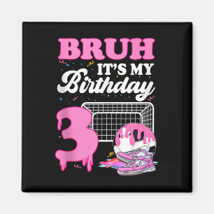 Imã Bruh É Meu 3º Aniversário Futebol Sorvete Gotejame
