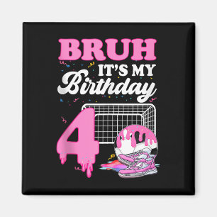 Imã Bruh É Meu 4º Aniversário Futebol Sorvete Gotejame