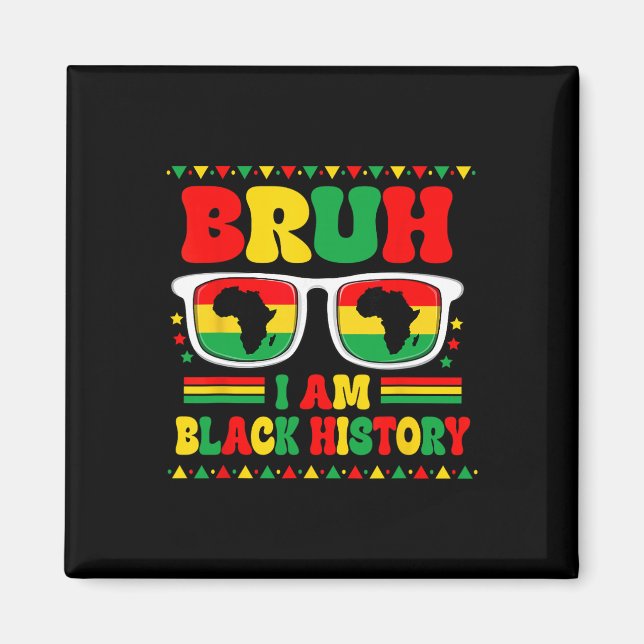 Imã Bruh eu sou o Mês da História Negra Sungles Mapa A (Frente)