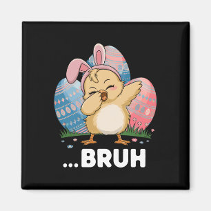 Imã Bruh Franga Dabbing Feliz Dia de Páscoa Ovos Menin