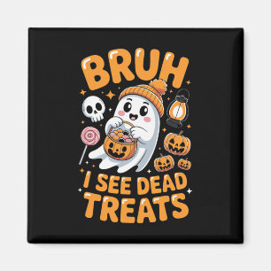 Imã Bruh Ghost Halloween Ghost Trick Ou Treine Kid