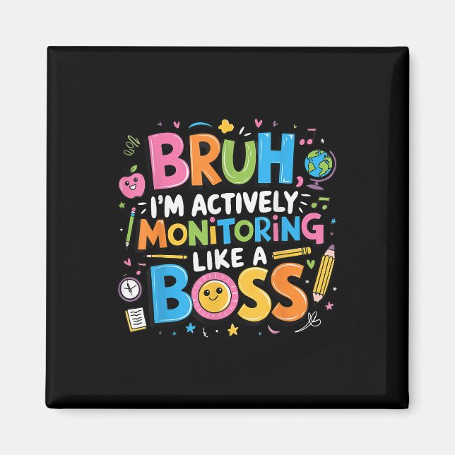 Imã Bruh Im Ativamente Monitorando Como Um Chefe, Test (Frente)