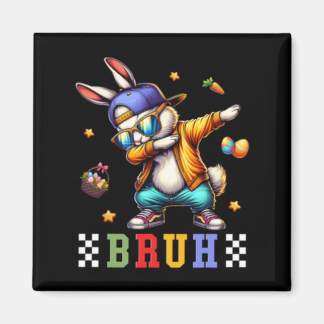 Imã Bruh Memória Dia da Páscoa Engraçado Ovos Engraçad (Frente)