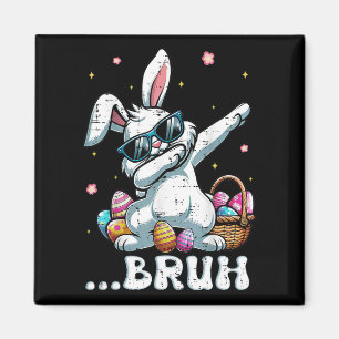 Imã Bruh Páscoa Dabbing Bunny Rabbit Dance Kids M
