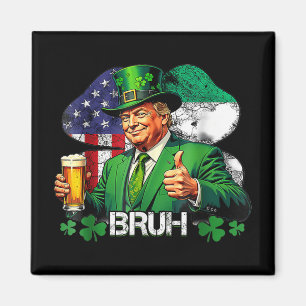 Imã Bruh Rua. Patricks Day Trump Irish American Celebr