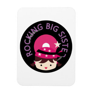 Ímã Brunette Rocking Big Sister