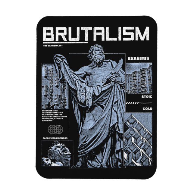 Ímã Brutalismo - Design Brutalista (Vertical)