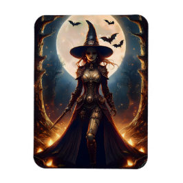 Ímã Bruxa da Floresta Steampunk do Halloween