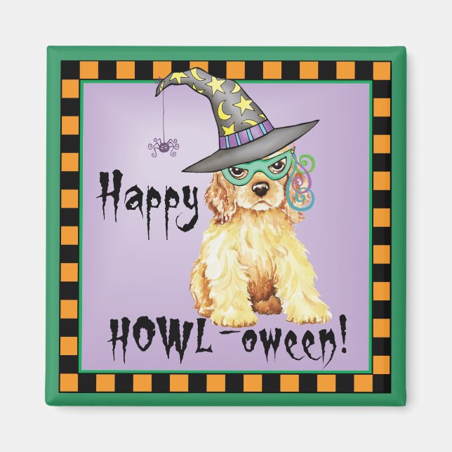 Imã Bruxa de Cocker Spaniel (Frente)