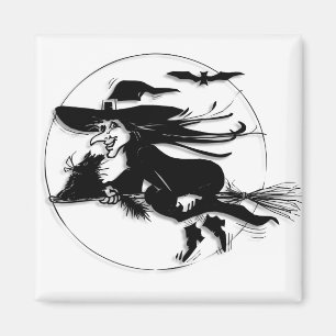 Imã Bruxa de Halloween