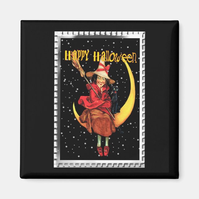 Imã Bruxa de Halloween (Frente)