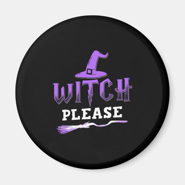 Imã Bruxa de Halloween, por favor (Frente)