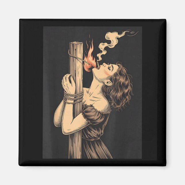 Imã Bruxa do Inferno satã com Chamas Cigarros Ocrua (Frente)