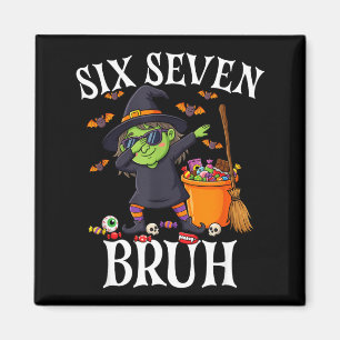 Imã Bruxa fazendo dabbing seis sete bruh 6 7 halloween