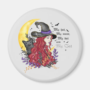 Imã Bruxa, Gato Negro e Lua Crescente