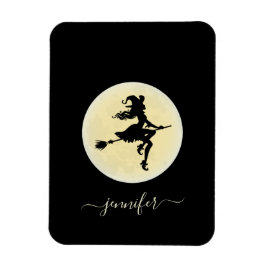 Ímã Bruxa numa vassoura personalizada