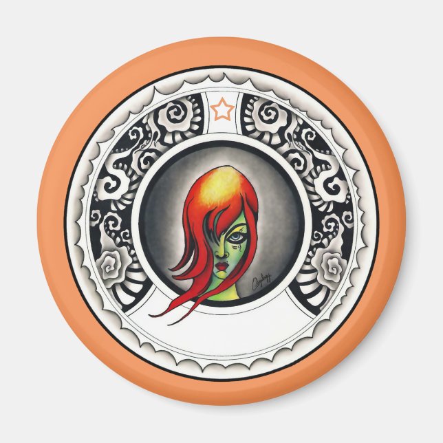 Imã Bruxa Verde (Frente)