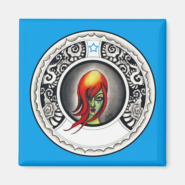 Imã Bruxa Verde (Frente)