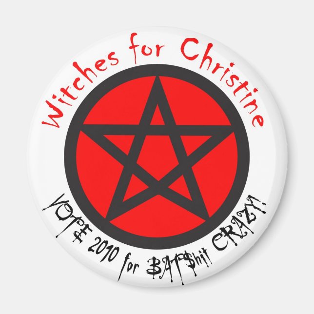Imã Bruxas para Christine Magnet (Frente)