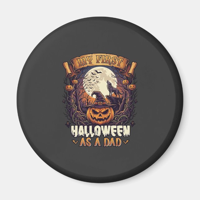 Imã Bruxas Penduradas Halloween Bruxa Voadora Casa Ass (Frente)
