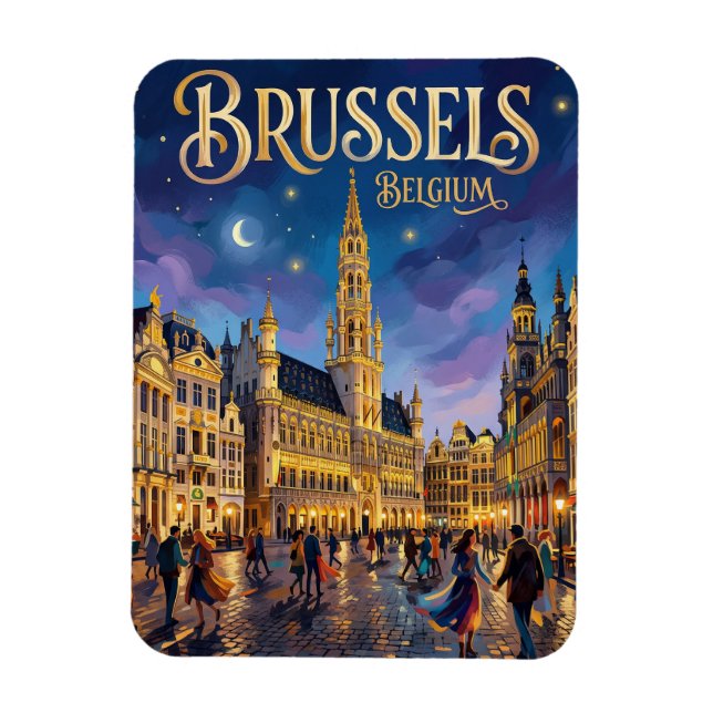 Ímã Bruxelas Bélgica (Vertical)