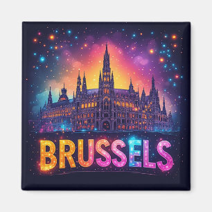 Imã 🧲 Bruxelas Bélgica Memória de Viagem para Visitan