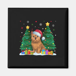 Imã Bruxelas Griffon Dog Aloja Santa Hat Ugly Christm