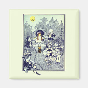Imã Bruxo Vintage do Oz, Dorothy Encontra os Munchkins