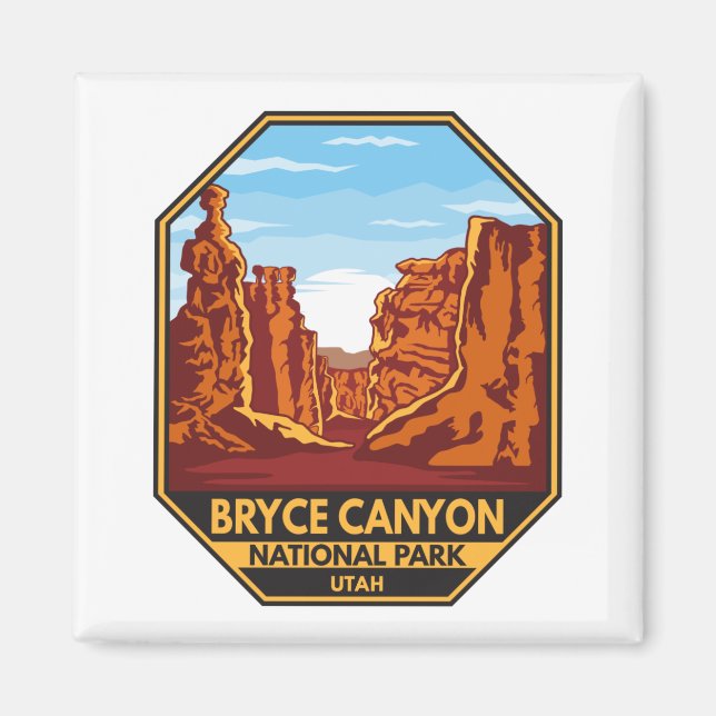Imã Bryce Canyon National Park Emblem (Frente)