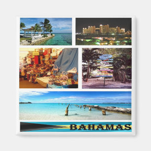 Imã BS - Bahamas - Colagem Mosaica