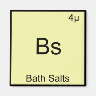 Imã Bs - Bath Sal Elemento Engraçado Chá de Química