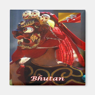 Imã BT - Butão - Butão - Dança mascarada