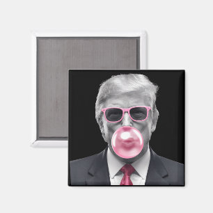 Imã Bubble Gum Trump Donald Trump 2024 Votação em Trum