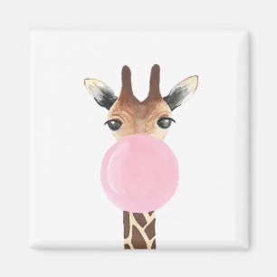 Imã Bubblegum de sopro do girafa