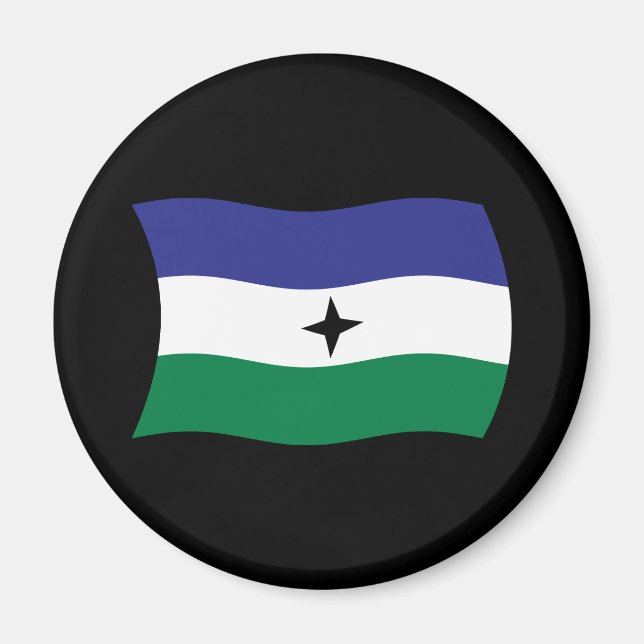 Imã Bubi Nationalist Flag Magnet (Frente)