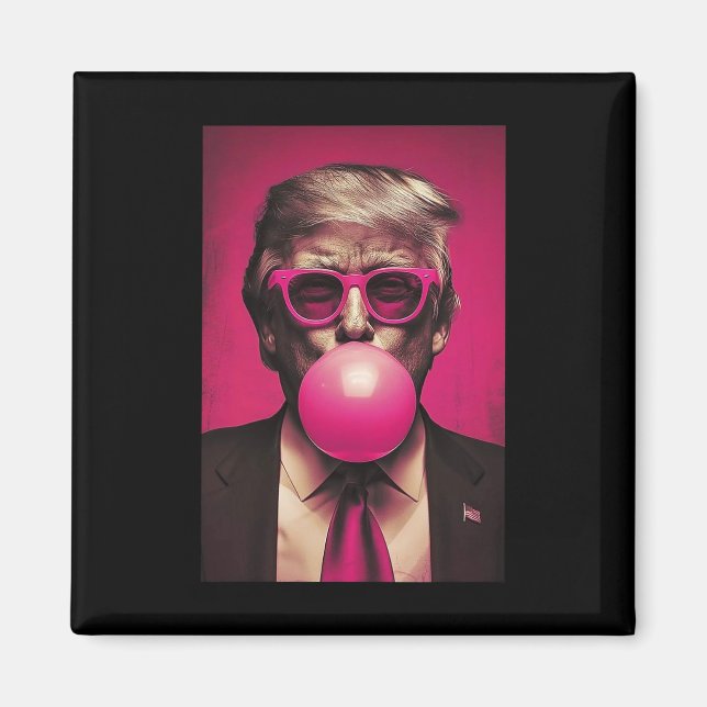 Imã Bublegum rosa (Frente)